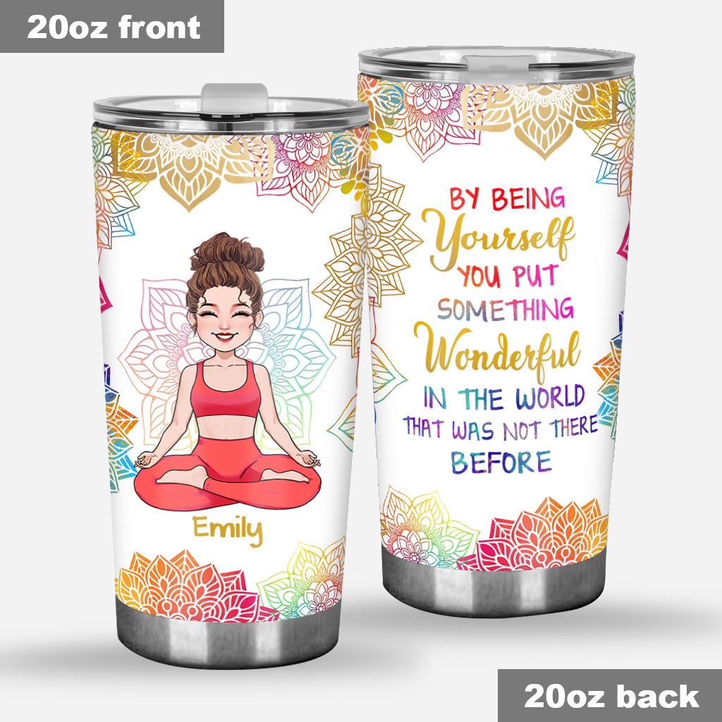 By Being Yourself - Personalized Yoga Tumbler