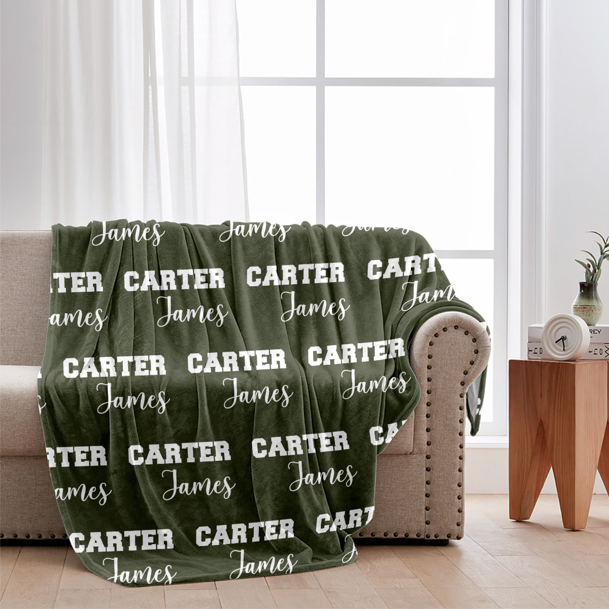 Custom Name Pattern - Personalized Father Blanket