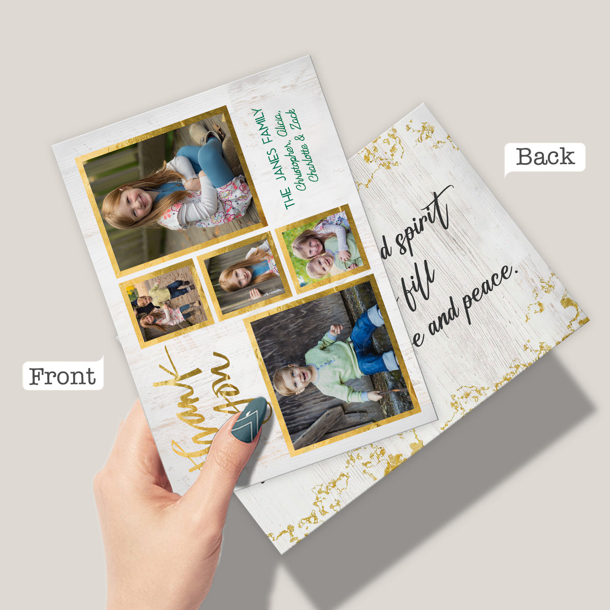 Thank You Photo Upload - Personalized Greeting Card