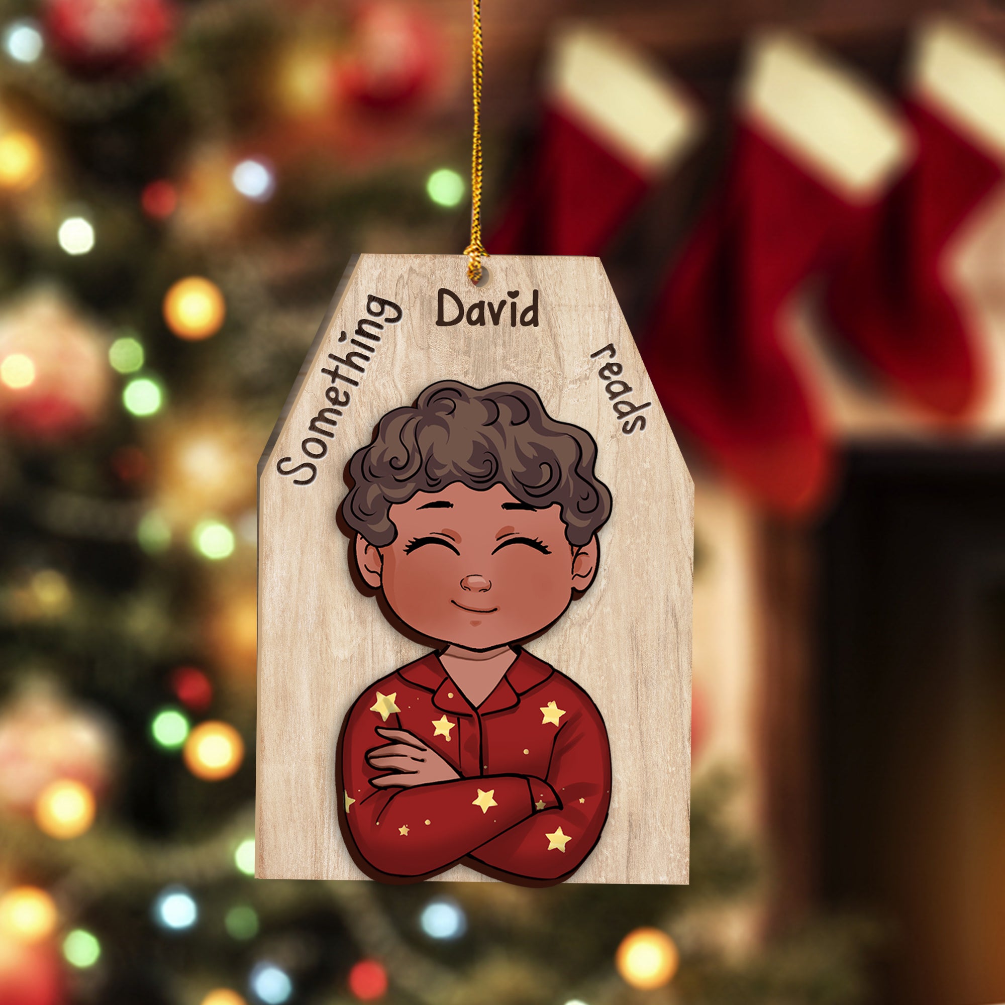 Something You Want Need Wear Read - Personalized Grandma 2 Layered Piece Ornament