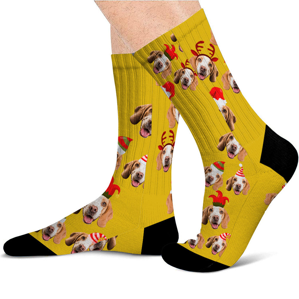 Custom Pet Photo Socks - Gift for dog lovers - Personalized Socks