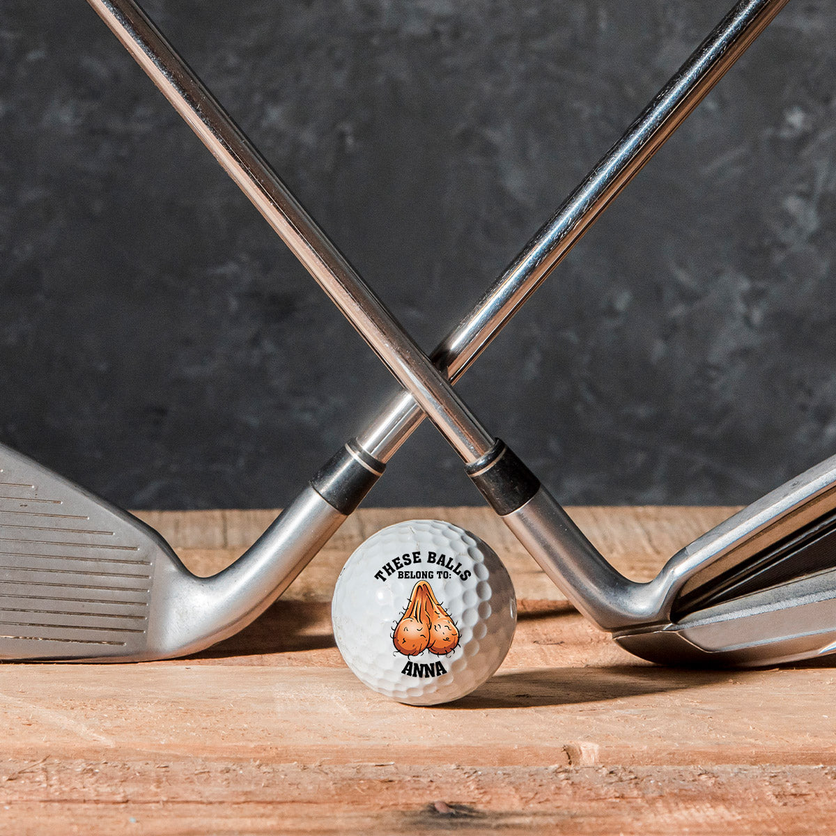 These Balls Belong To - gift for him, boyfriend, husband - Personalized Golf Ball