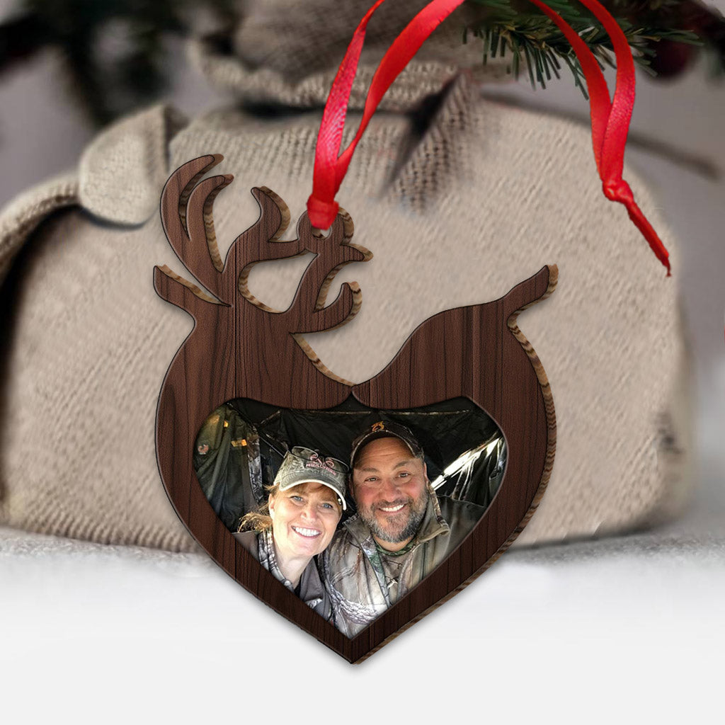 Photo Inserted Funny Fishing Christmas - Hunting gift for girlfriend, boyfriend, husband, wife - Personalized Ornament