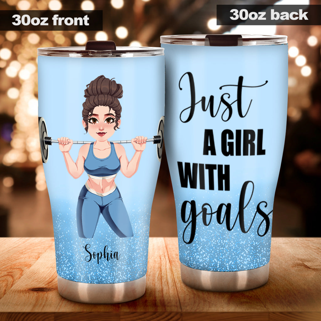 And She Lifted Happily Ever After - Personalized Fitness Tumbler