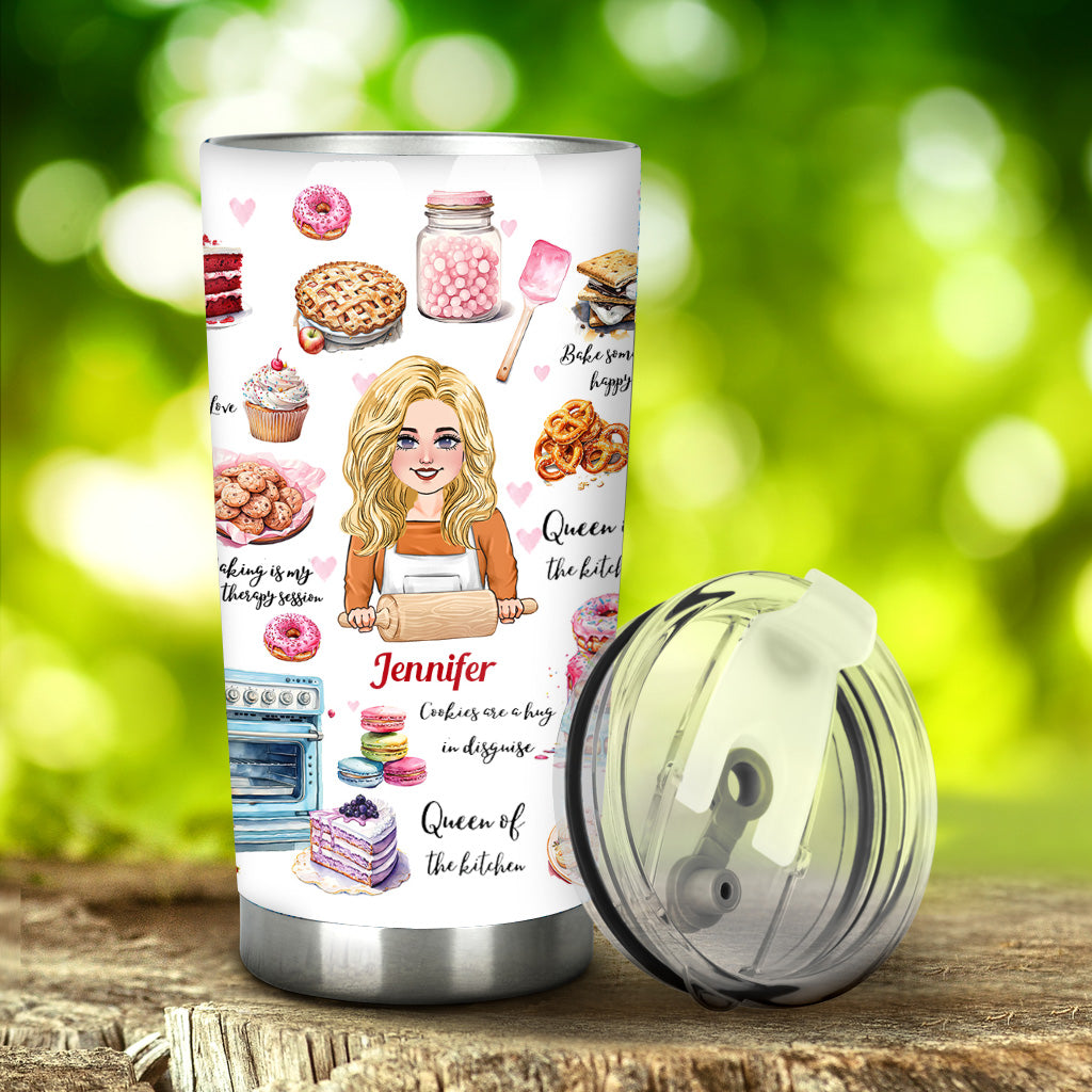 Queen Of The Kitchen - Personalized Baking Tumbler