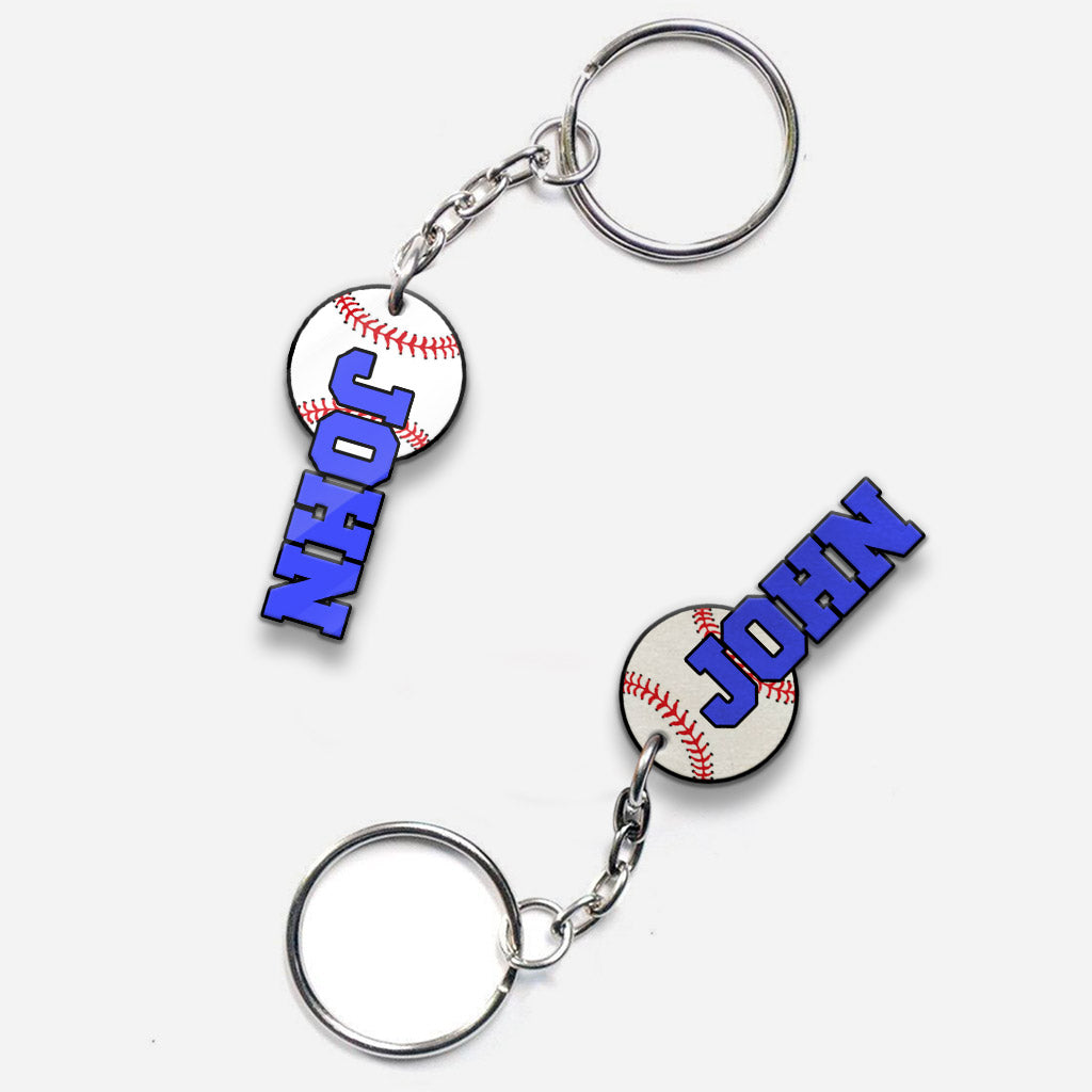 Game Day - Personalized Baseball Keychain