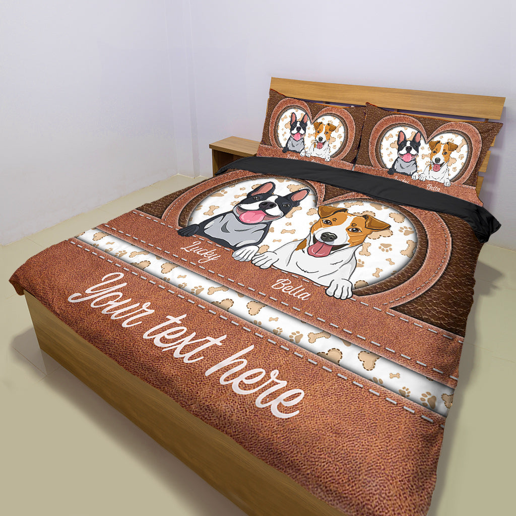 Dog Lovers - Personalized Dog Bedding Set