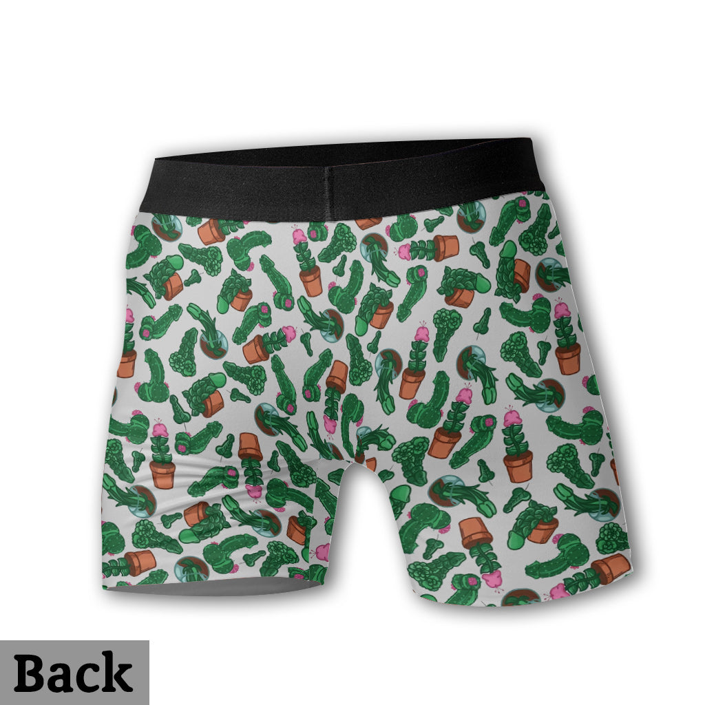 Naughty Cactus - Personalized Cactus Men Boxer Briefs