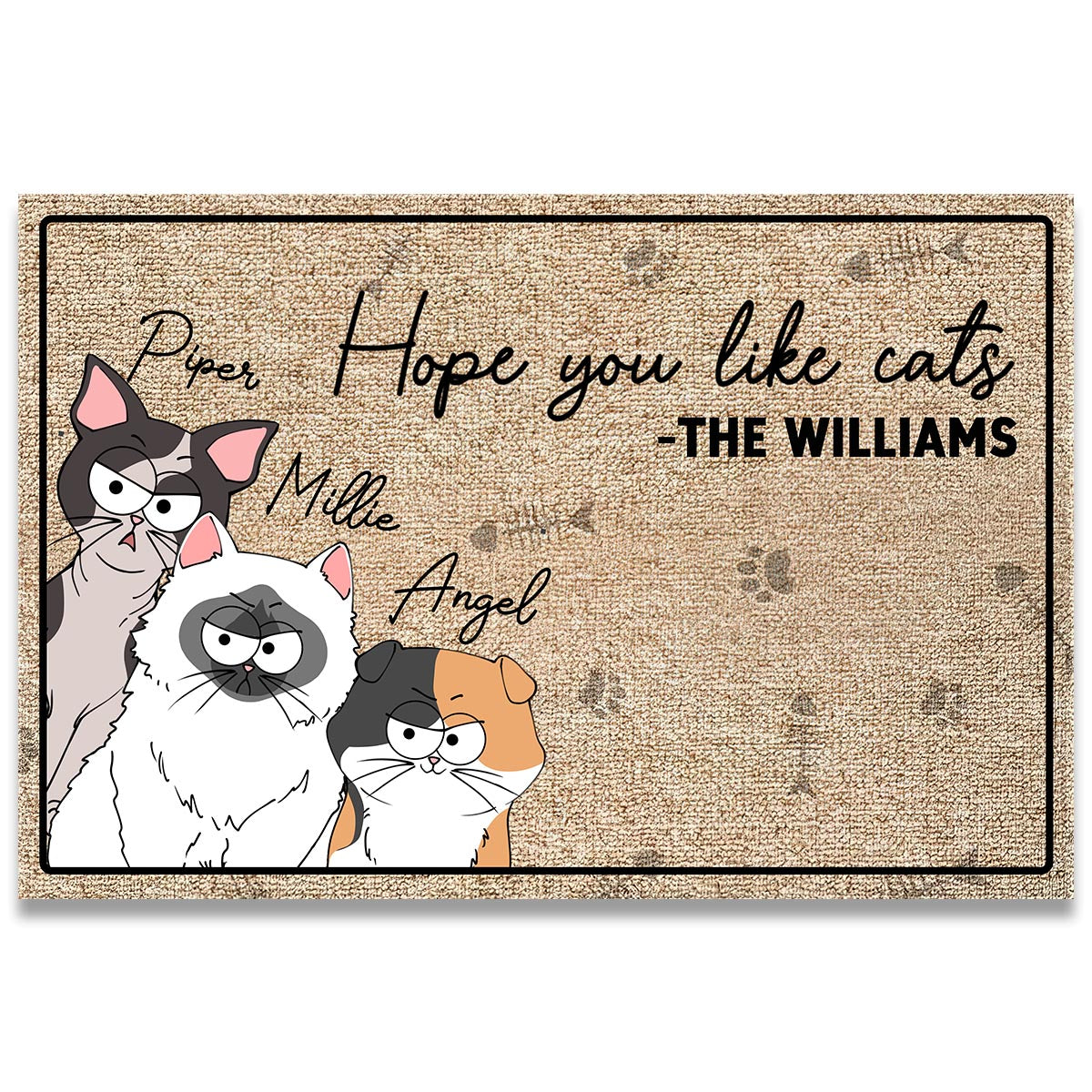 Hope You Like Dog - Personalized Dog Doormat