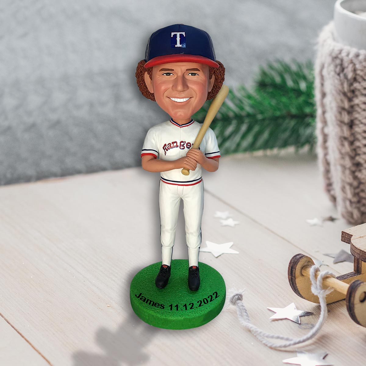 Some Boys Are Just Born With Baseball In Their Souls - Personalized Baseball Bobblehead