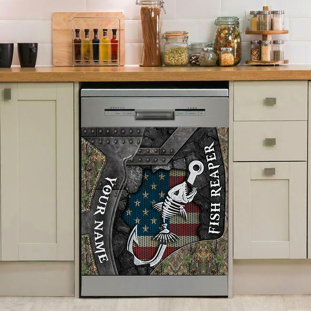 Fish Reaper - Personalized Fishing Dishwasher Cover