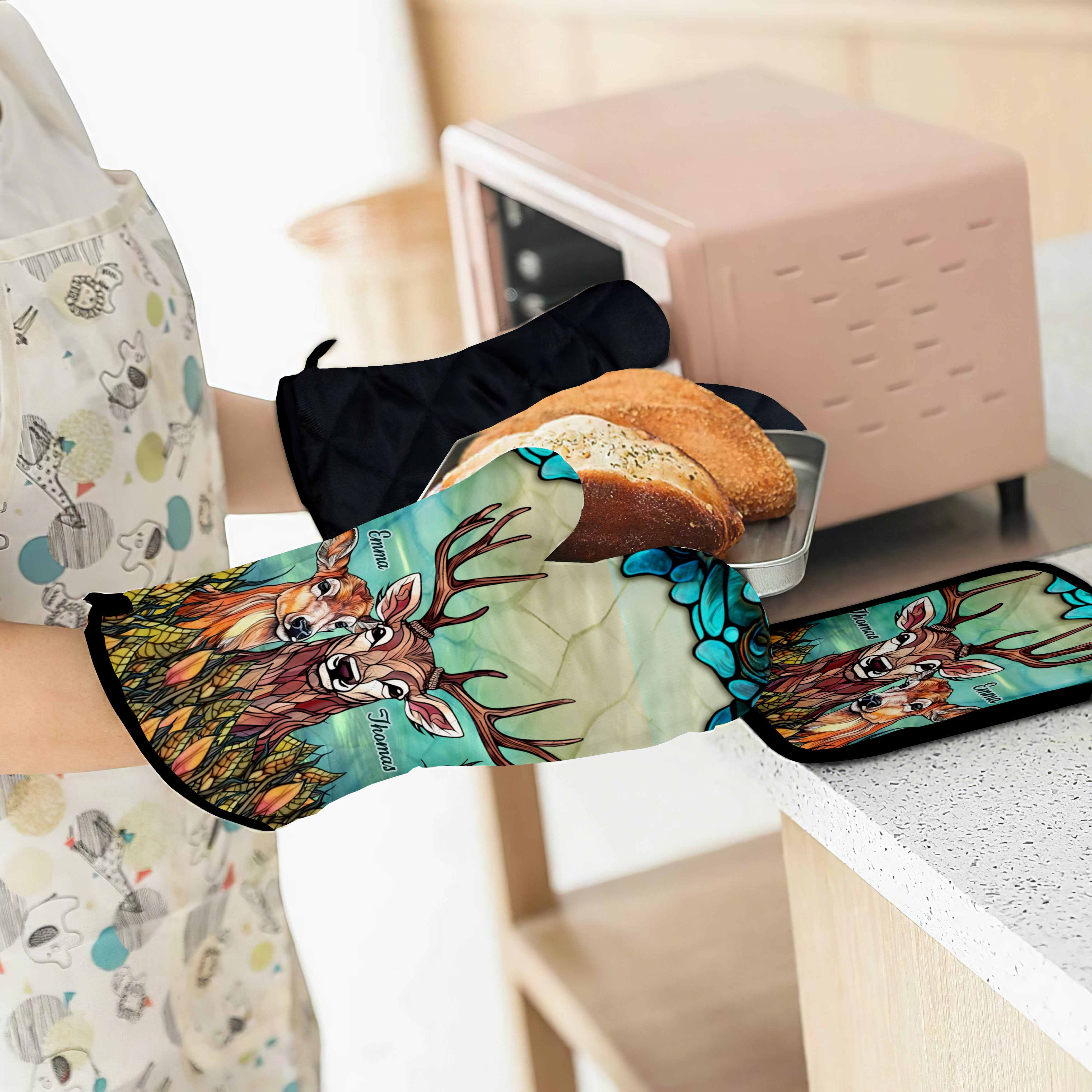 You & Me We Got This - Personalized Hunting Oven Mitts & Pot Holder Set