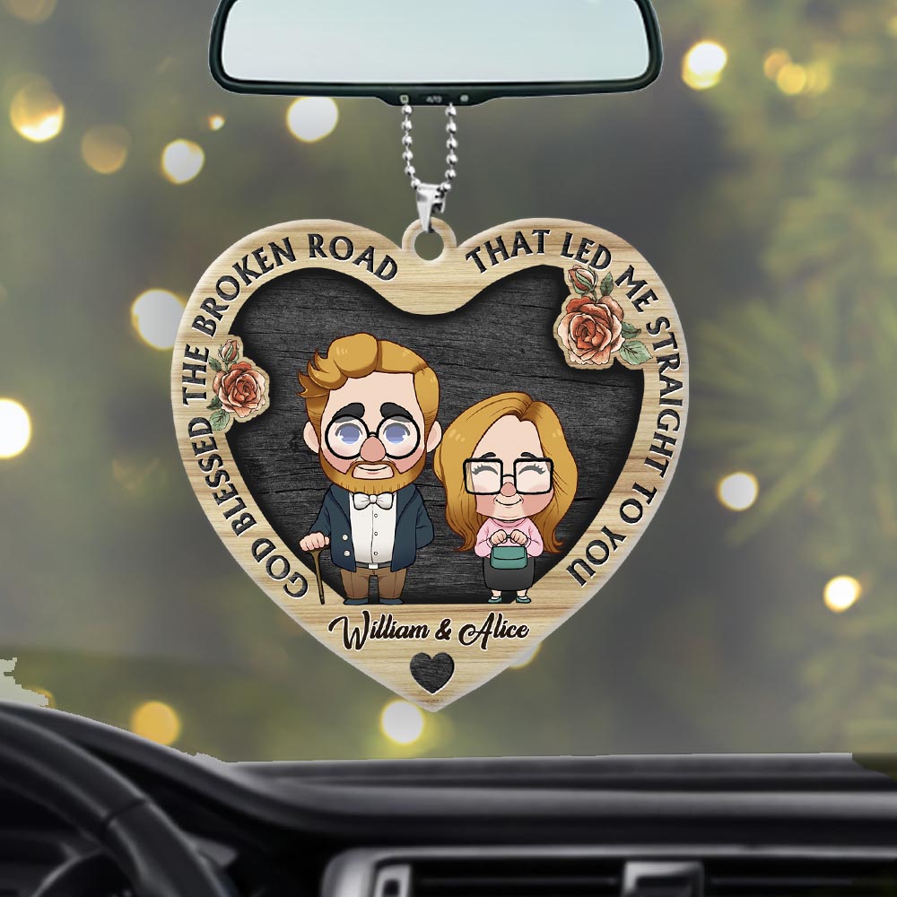 Discover Annoying Each Other - Personalized Husband Wife Acrylic Car Hanger