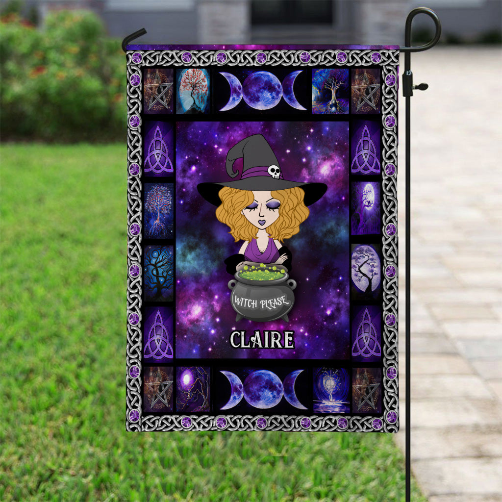 Witch Please - Personalized Witch Garden Flag