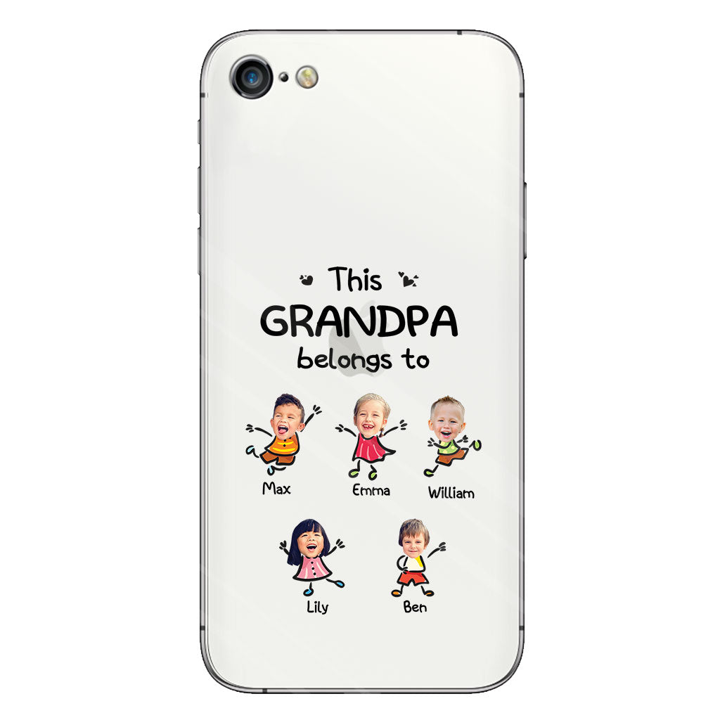 This Grandpa Belongs To - Personalized Grandpa Clear Phone Case