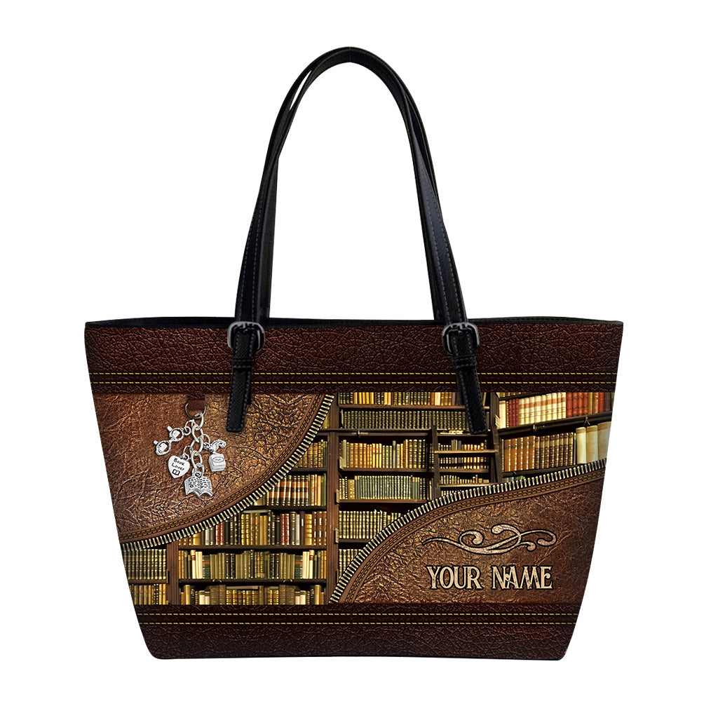 Library - Personalized Librarian Leather Bag