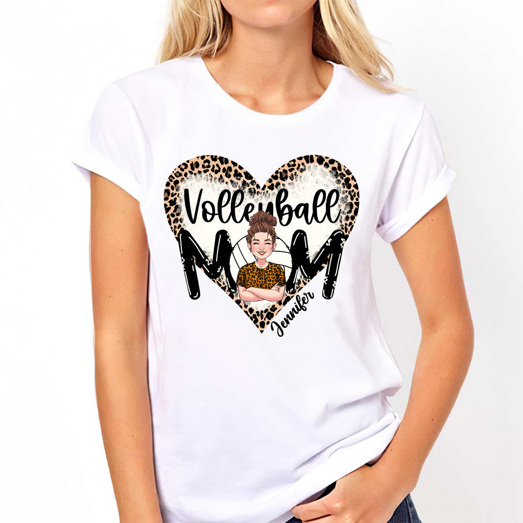 Volleyball Mom - Personalized Volleyball T-shirt And Hoodie