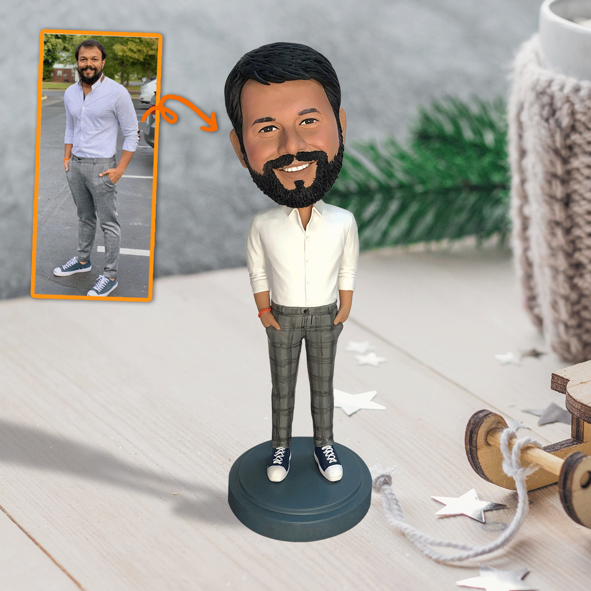 Best Uncle/Dad/Grandpa Ever - gift for uncle - Personalized Bobblehead