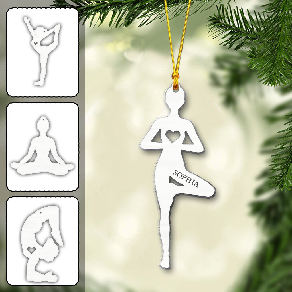 Love Yoga - Personalized Yoga Ornament