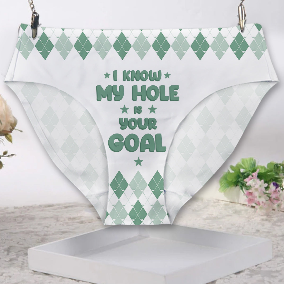 My Hole Is Your Goal - Personalized Golf Women Briefs