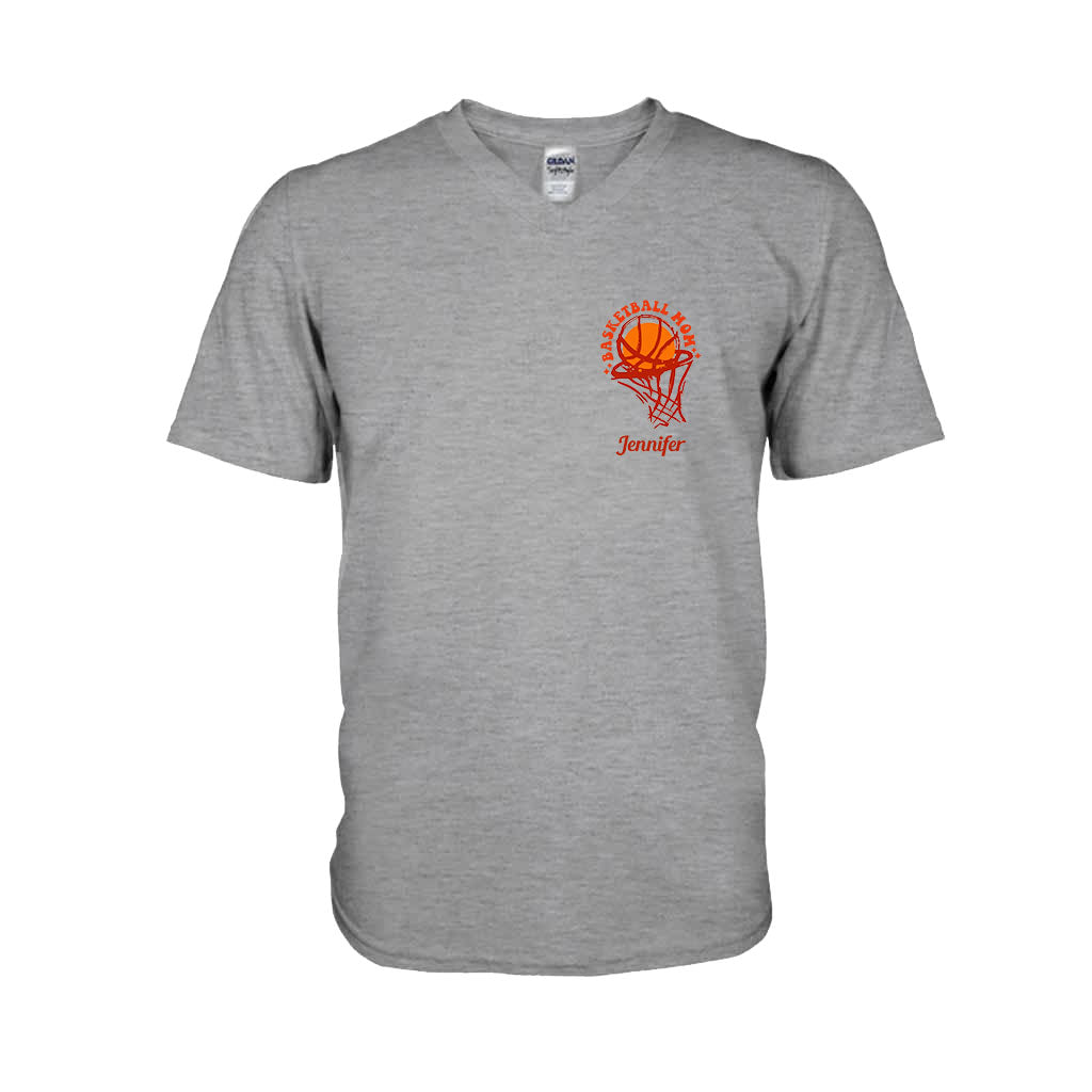 Basketball Mom - Personalized Basketball T-shirt And Hoodie