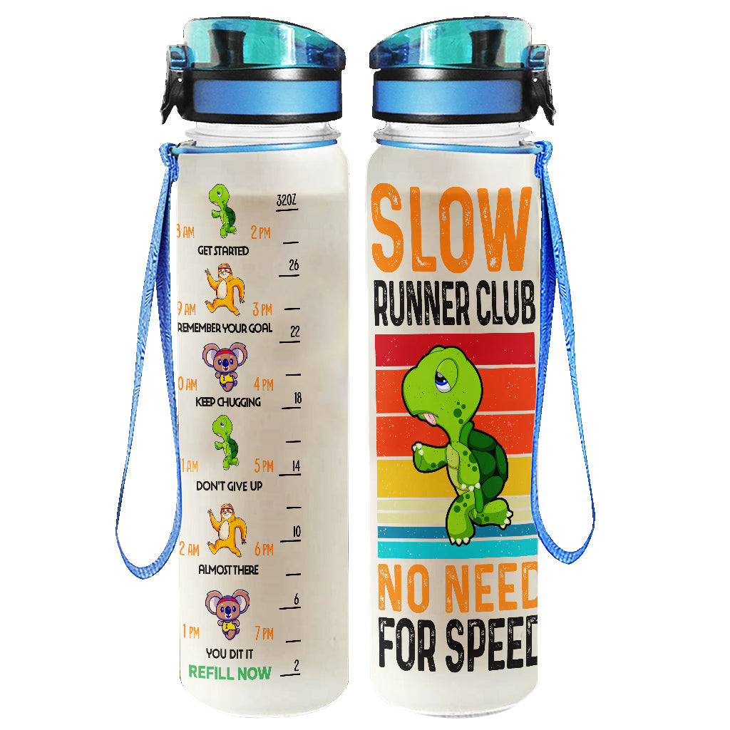 Slow Runner Club - Personalized Running Water Tracker Bottle