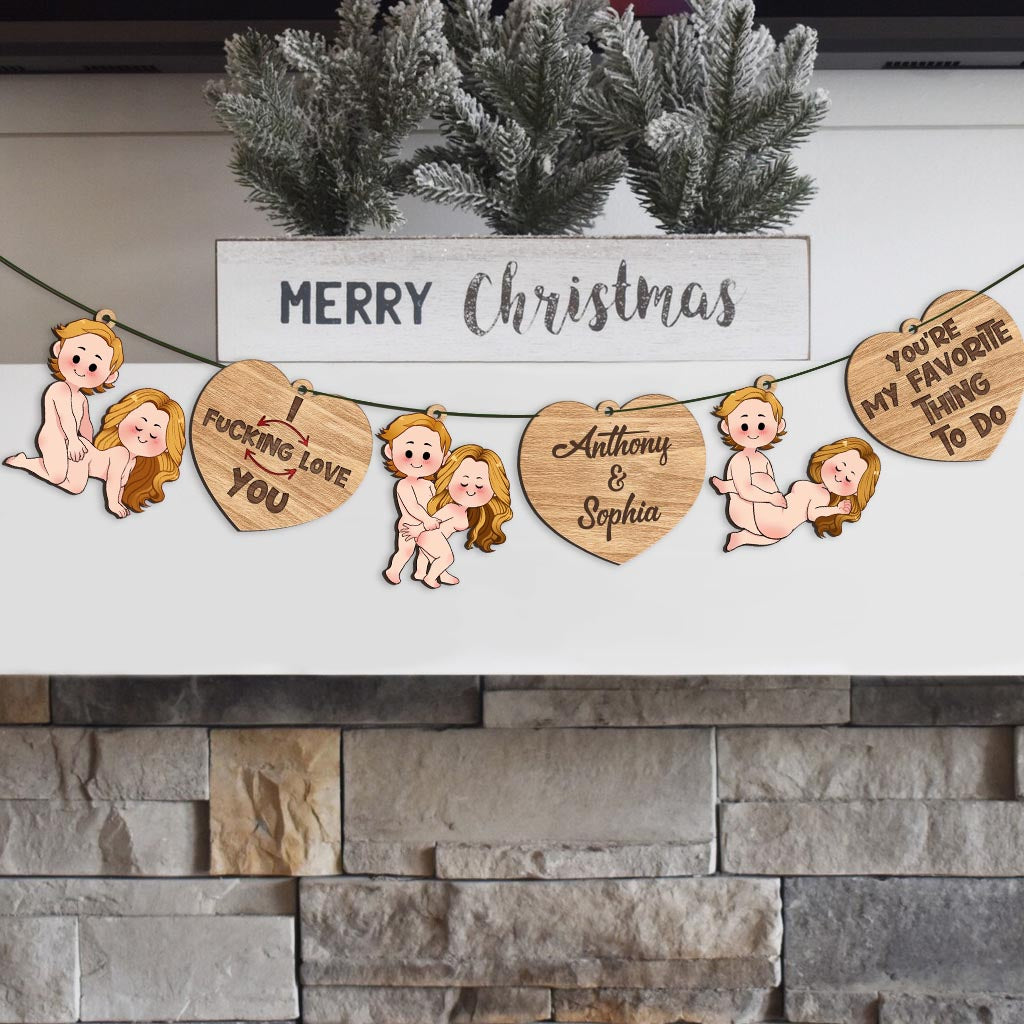 I Love You - Personalized Couple Garland