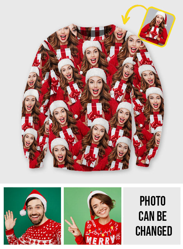 Merry Christmas - Personalized Christmas Ugly Sweater