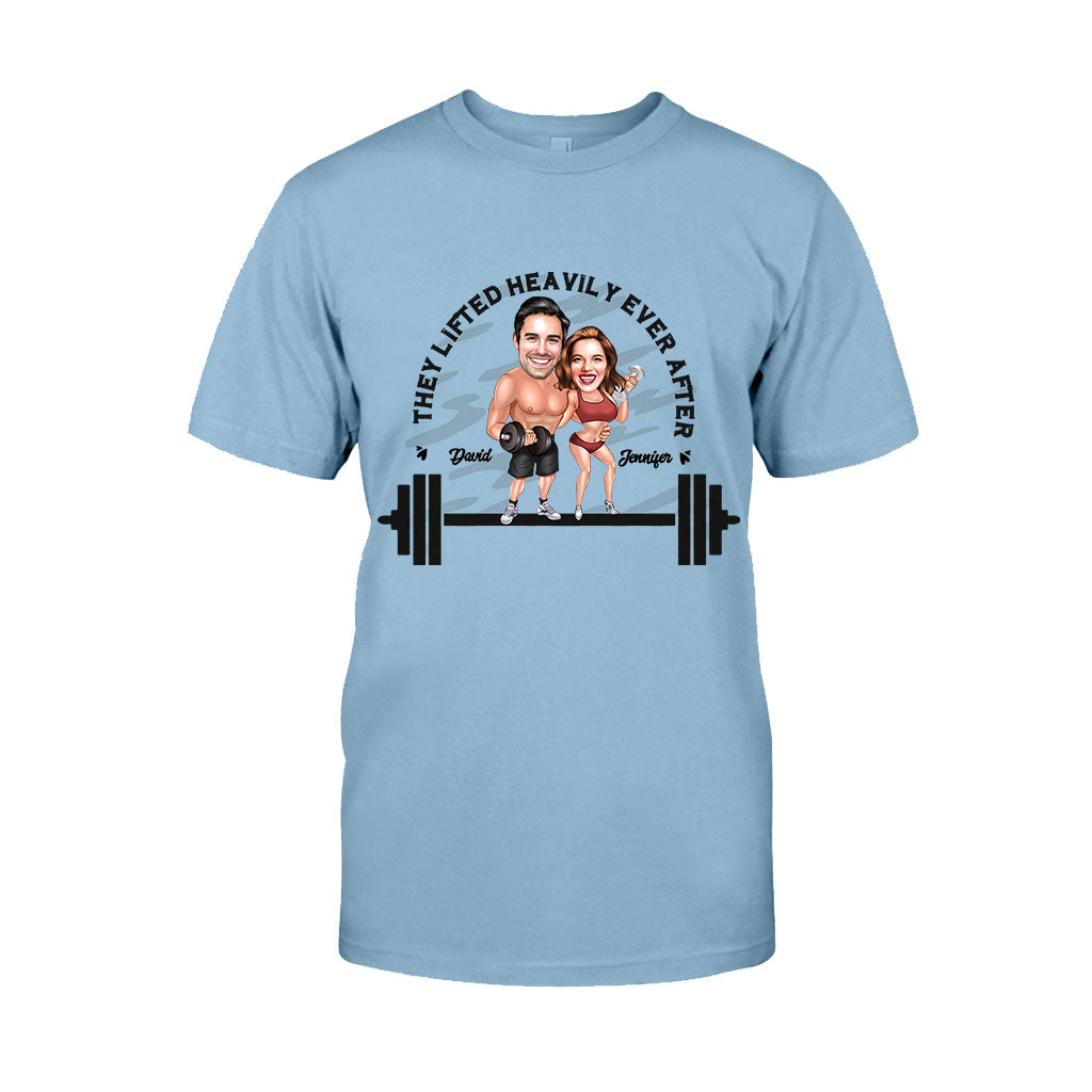 They Lifted Heavily Ever After - Personalized Fitness T-shirt And Hoodie