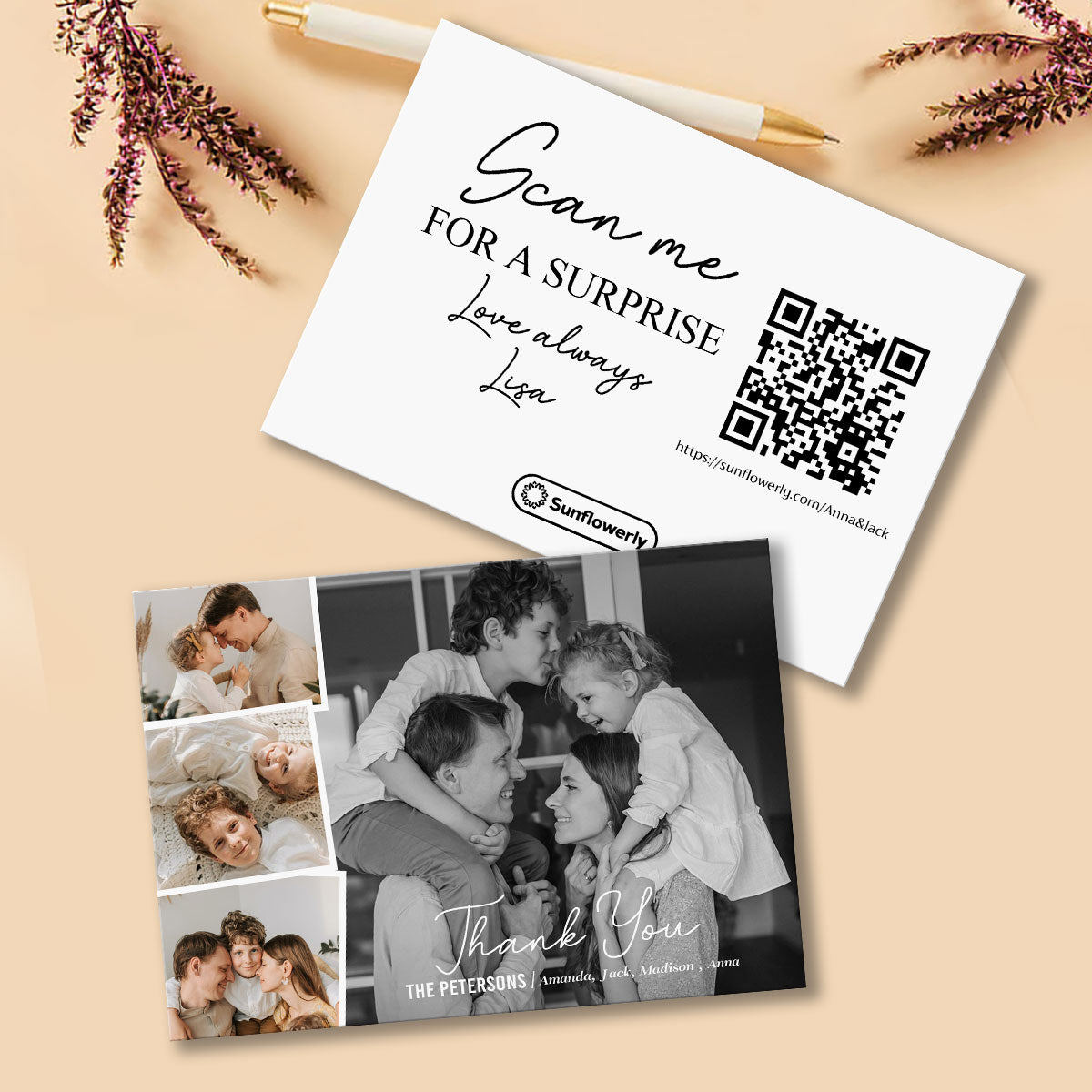 Forever Love - Personalized QR Greeting Card