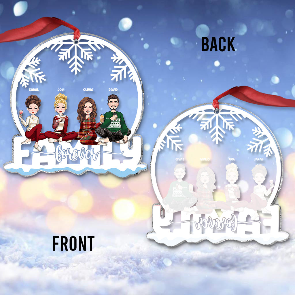 Sibling Forever - Personalized Sibling Transparent Ornament