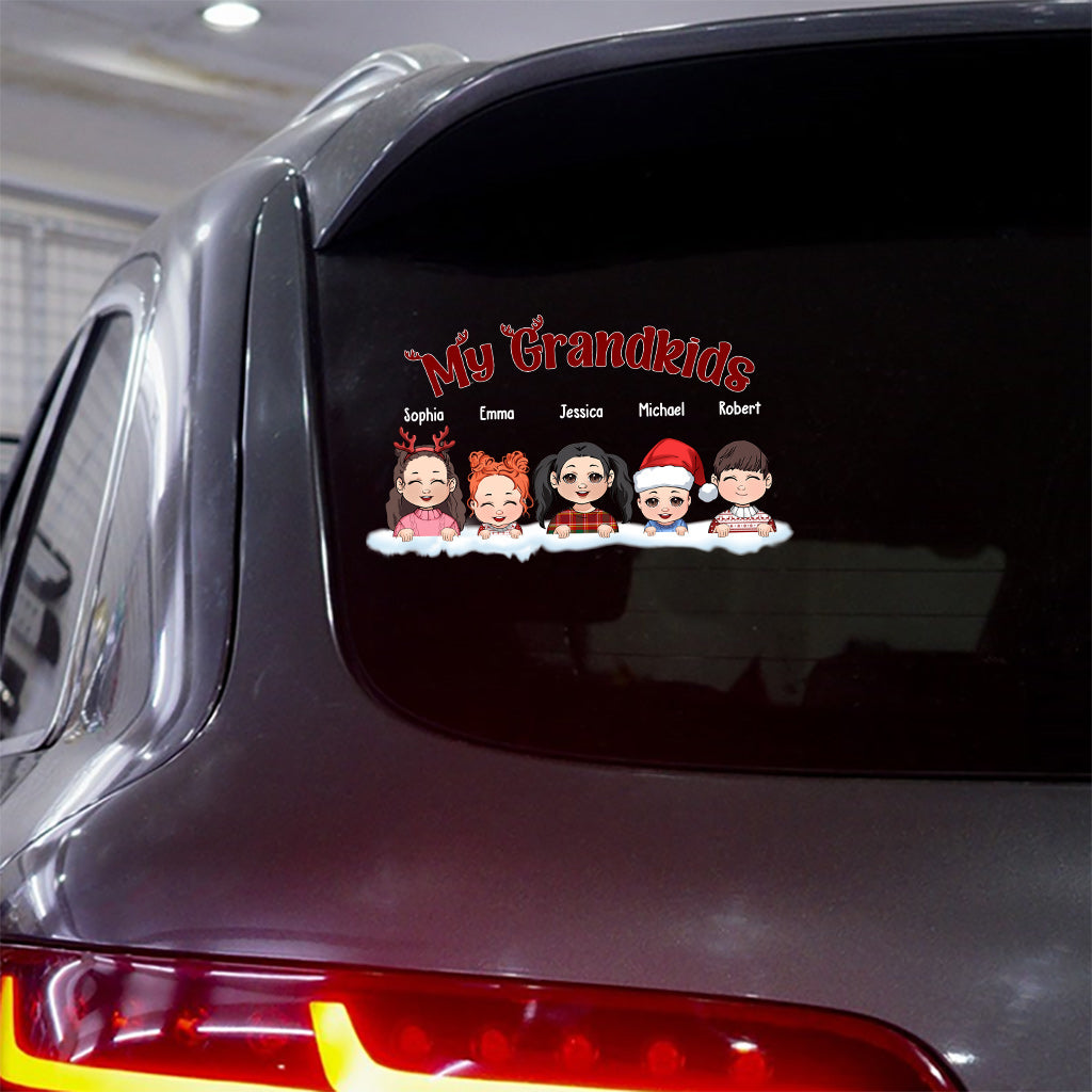 Our Christmas - Personalized Grandma Decal Die Cut