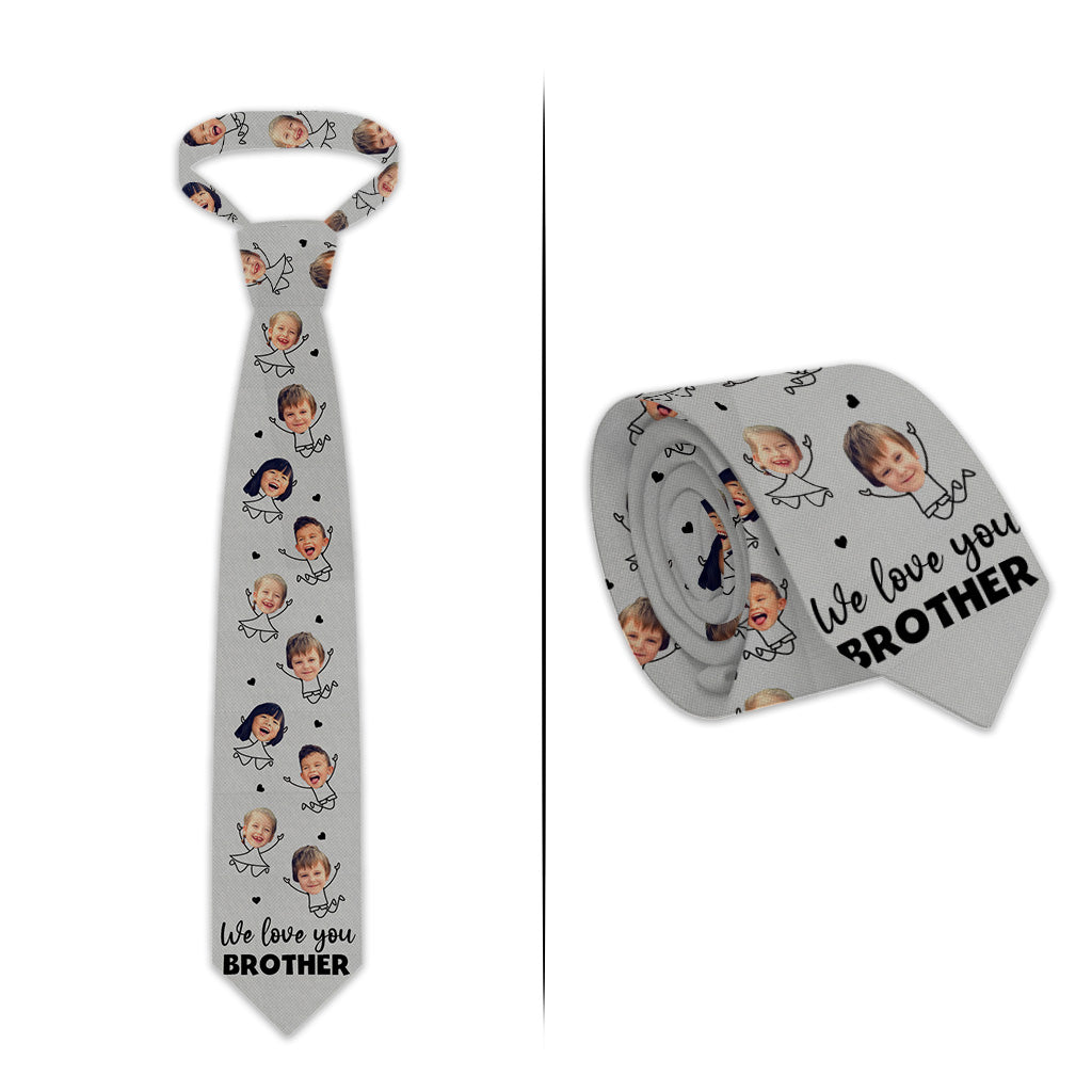 We Love You Dad - Gift for dad, grandpa, uncle, brother, husband - Personalized Necktie