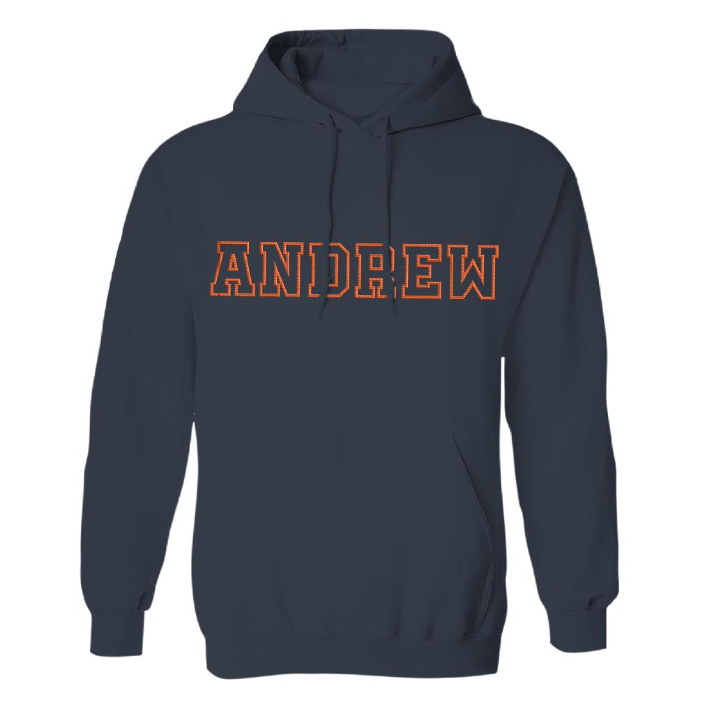 Custom Name - Personalized Step Dad Embroidered Hoodie