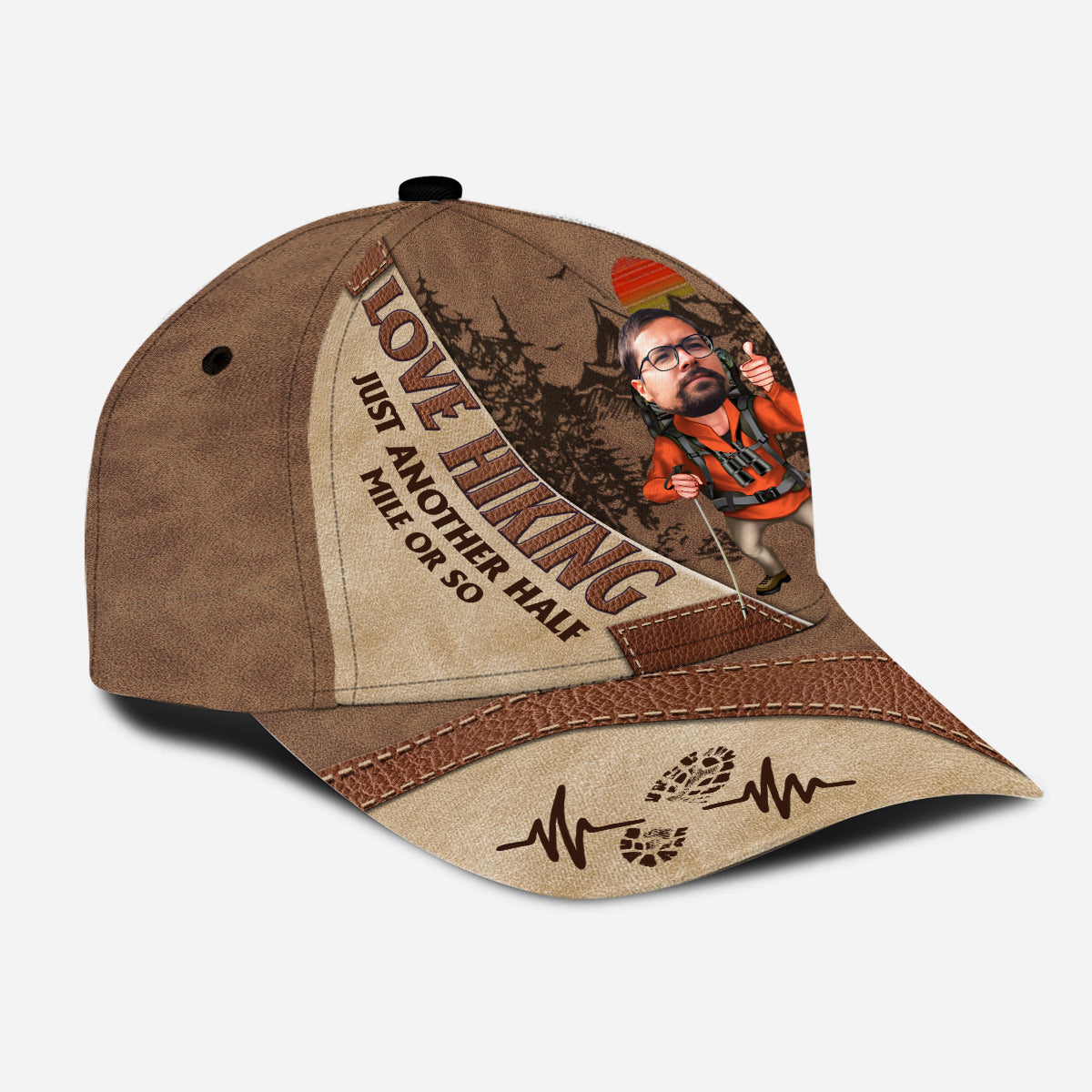 Just Another Half Mile Or So - Personalized Hiking Classic Cap