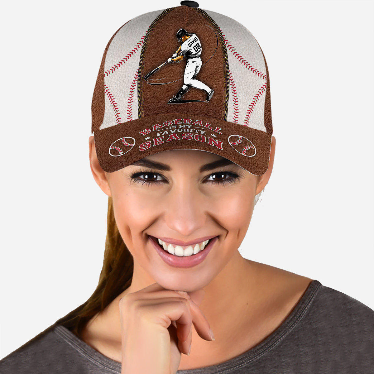 Baseball Is My Favorite Season - Personalized Baseball Classic Cap