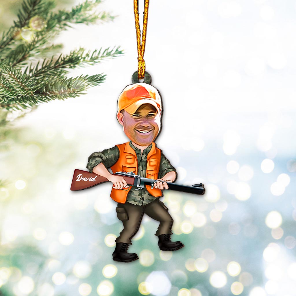 Photo Inserted Funny Hunting - Personalized Hunting Ornament