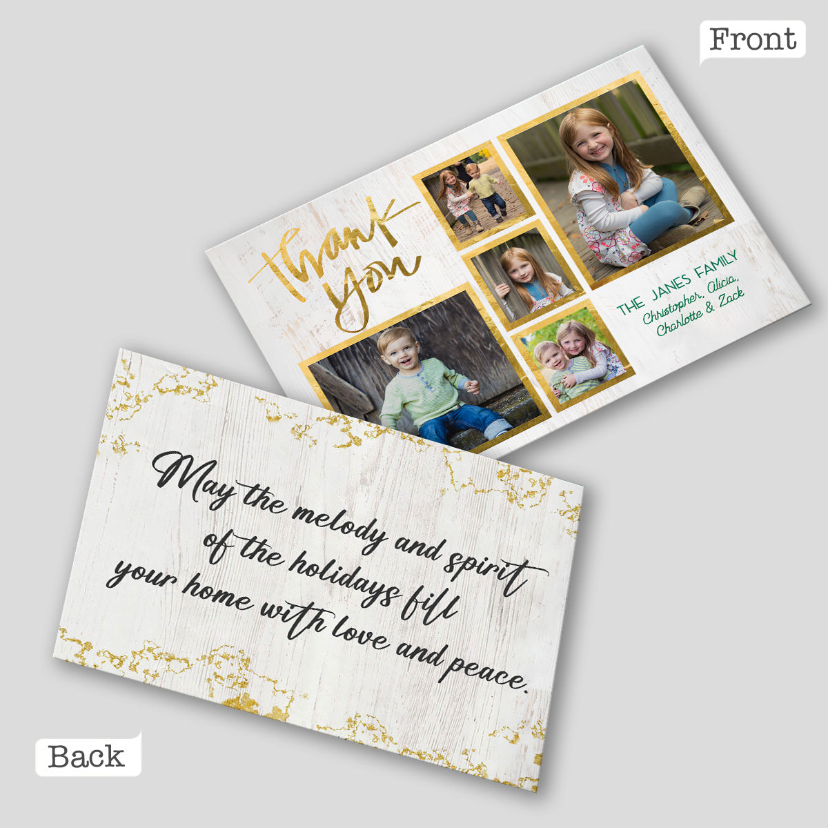 Thank You Photo Upload - Personalized Greeting Card