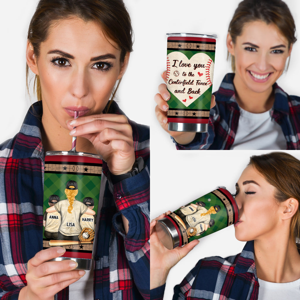 My Heart Is On That Field - Personalized Baseball Tumbler