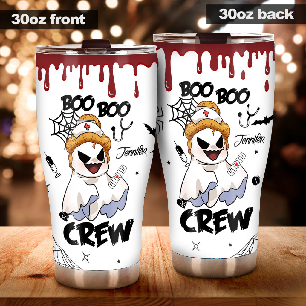 Boo Boo Crew Halloween Lover Personalized Stainless Steel Tumbler