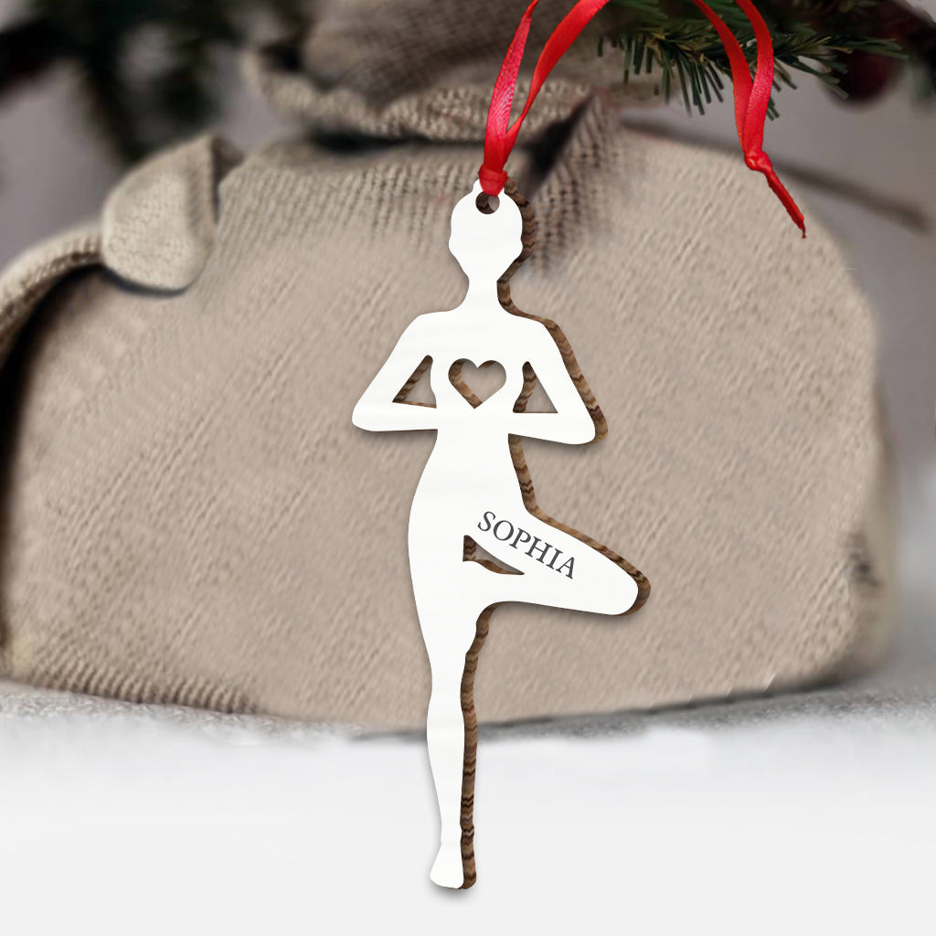 Love Yoga - Personalized Yoga Ornament