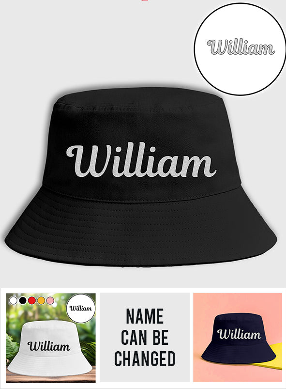 Custom Name - Personalized Father Embroidered Bucket Hat