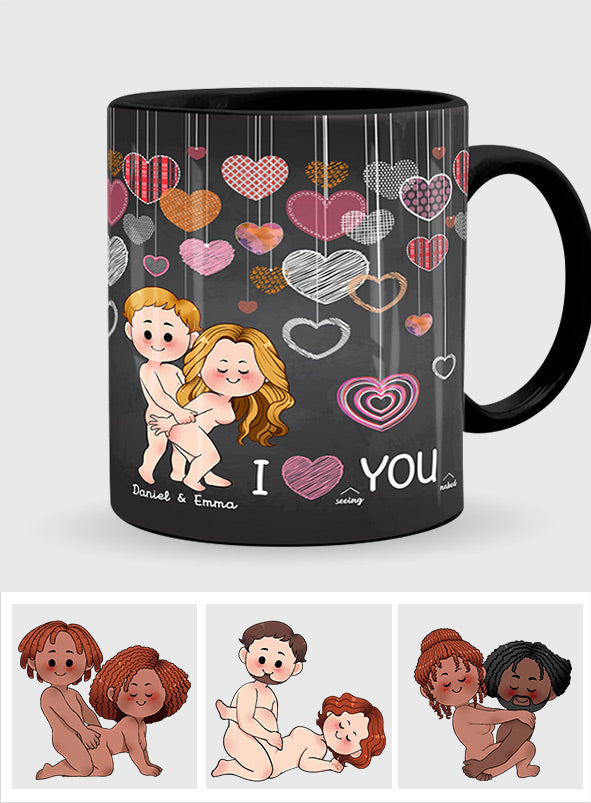 I Love Seing You Naked - Personalized Couple Mug