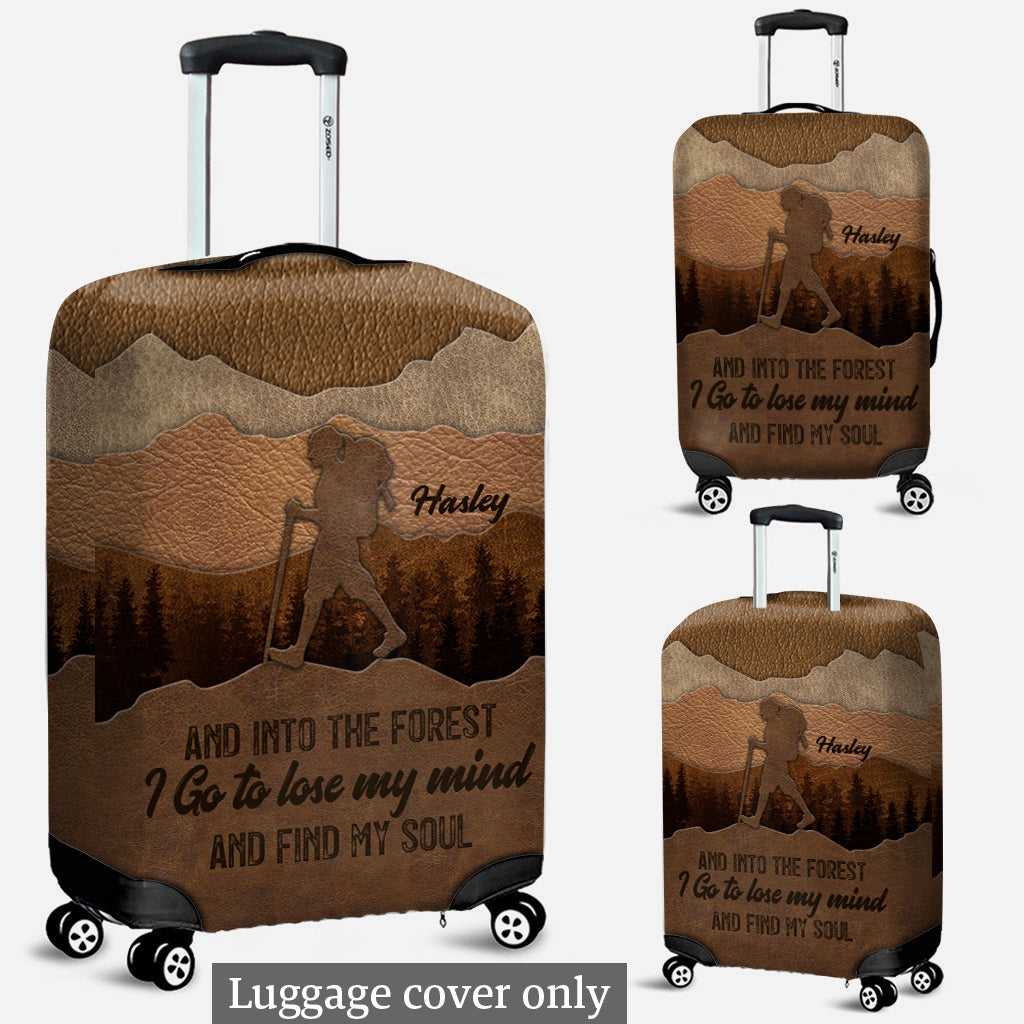 And Into The Forest I Go - Personalized Hiking Luggage Cover