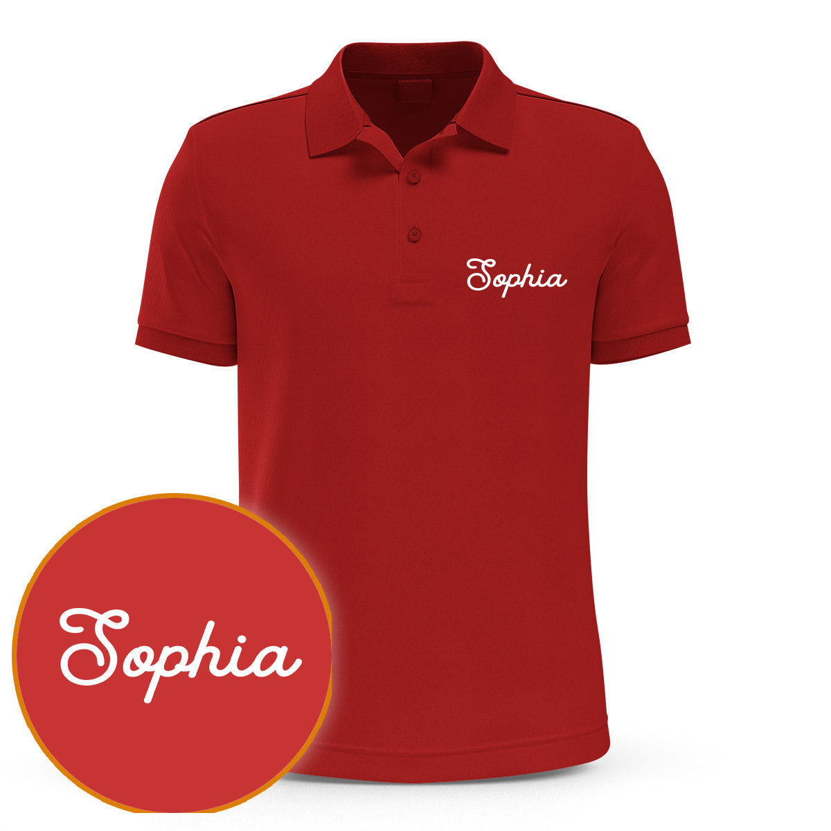 Custom Name - Personalized Sibling Embroidered Polo Shirt