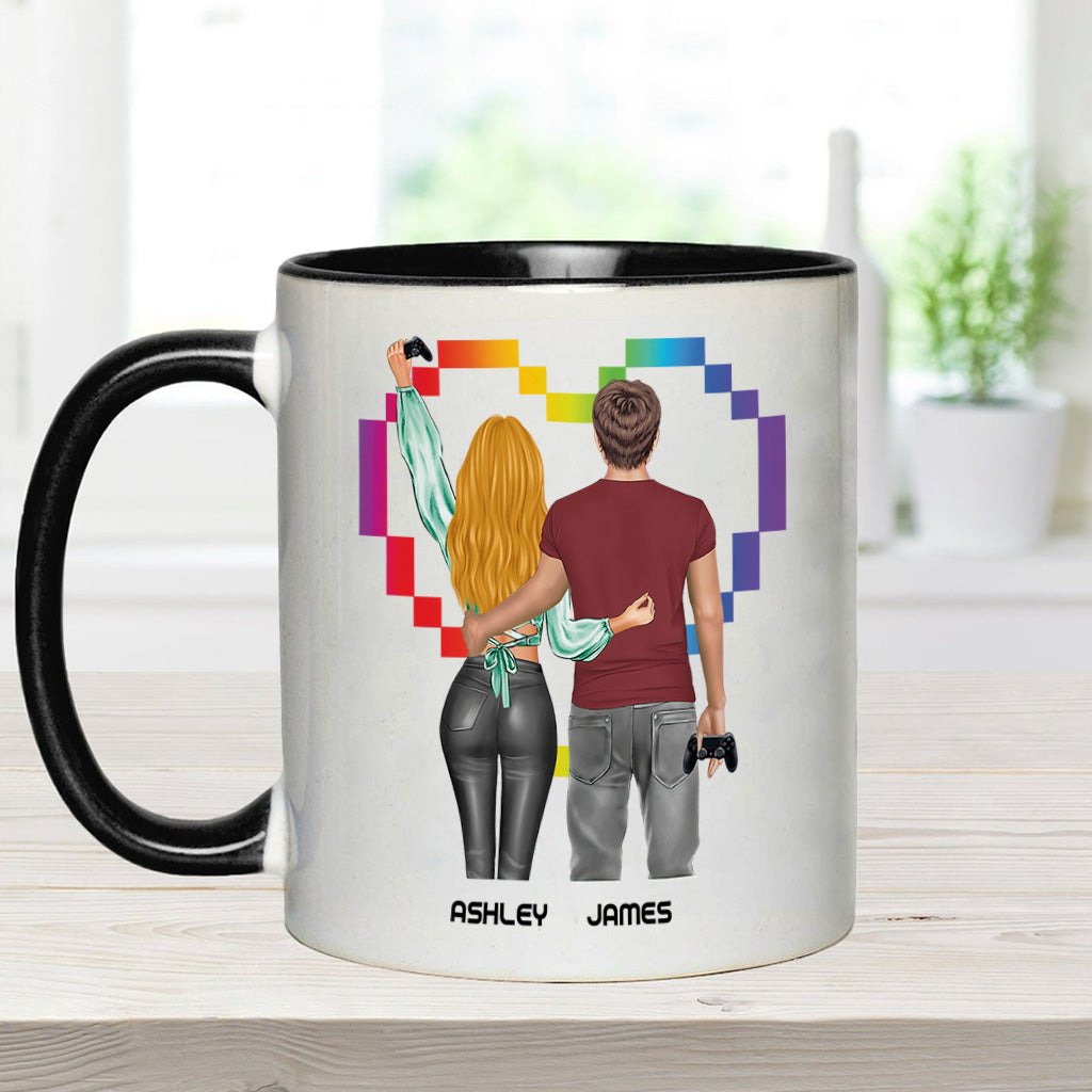 I Will Always Be Your Player Two - Personalized Video Game Accent Mug