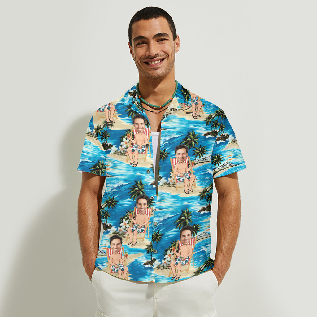 Beach Please - Personalized Sea Lover Hawaiian Shirt