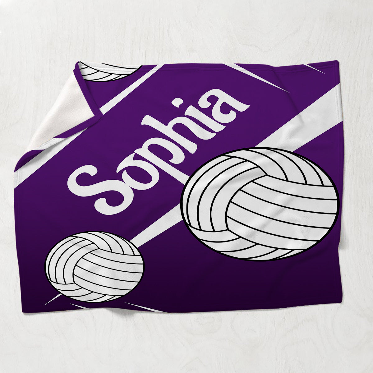 Volleyball Girl - Personalized Volleyball Blanket