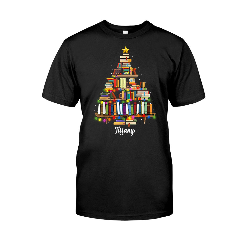 Books Christmas Tree - Personalized Book T-shirt And Hoodie