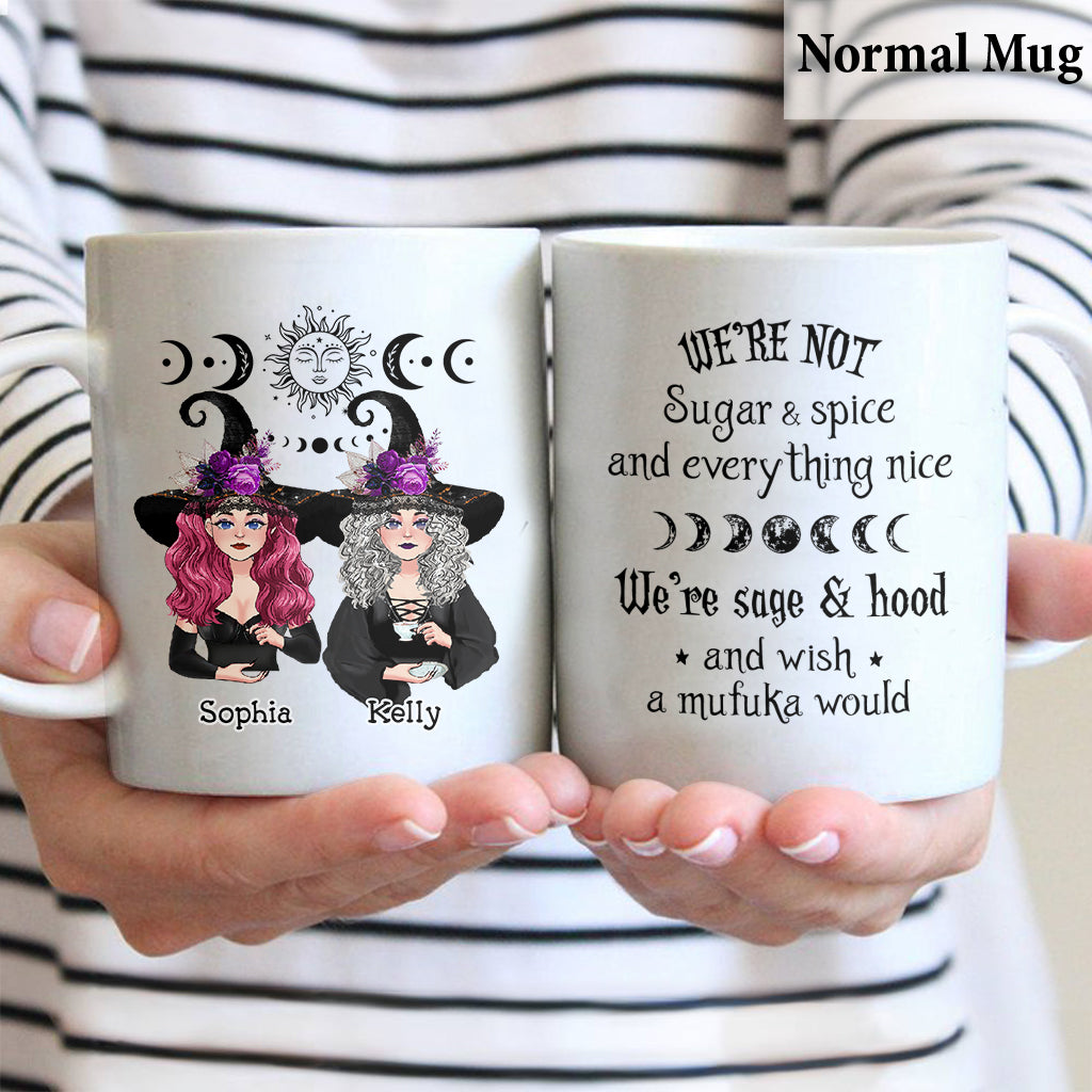 We Are Not Sugar And Spice - Personalized Witch Mug